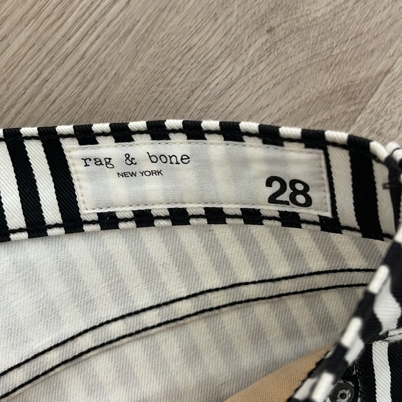 Rag and bone skinny black and white jeans - Picture 2 of 6
